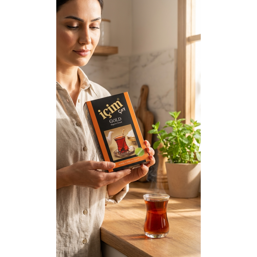 İçim Çay Gold 500 gr Bergamot Aromalı